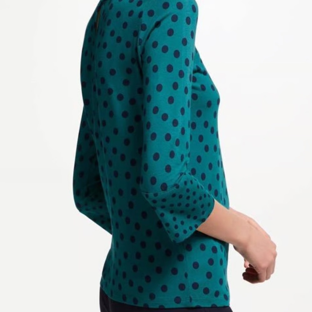 Boden Althea Polkadot, 3/4 sleeve jersey blouse - US size 16 - Picture 2 of 7
